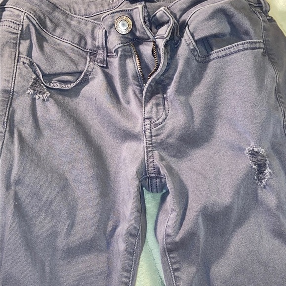 Grey distressed skinny jeans - Picture 6 of 6